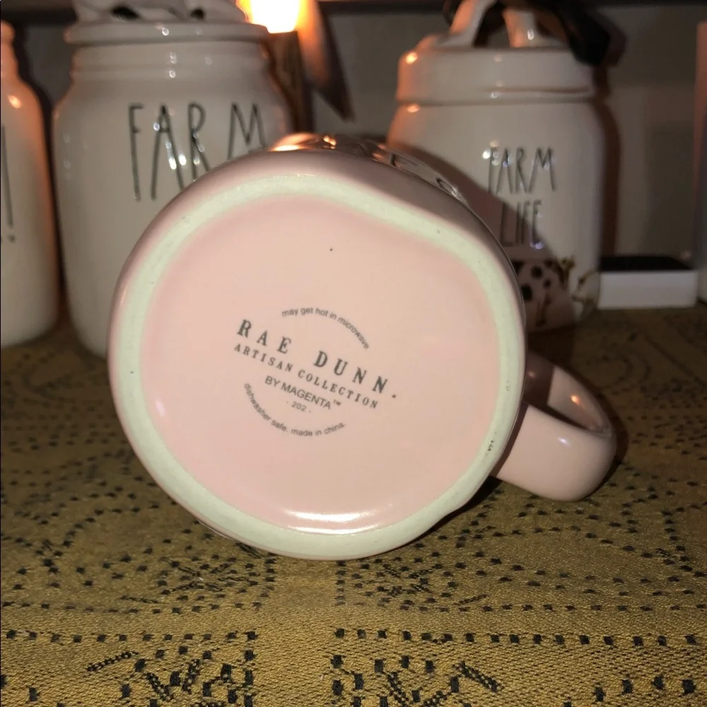 Rae Dunn HOT MESS Mug Pink